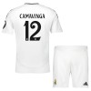 Maglia ufficiale Real Madrid Camavinga 12 Casa 2024-25 per Bambino